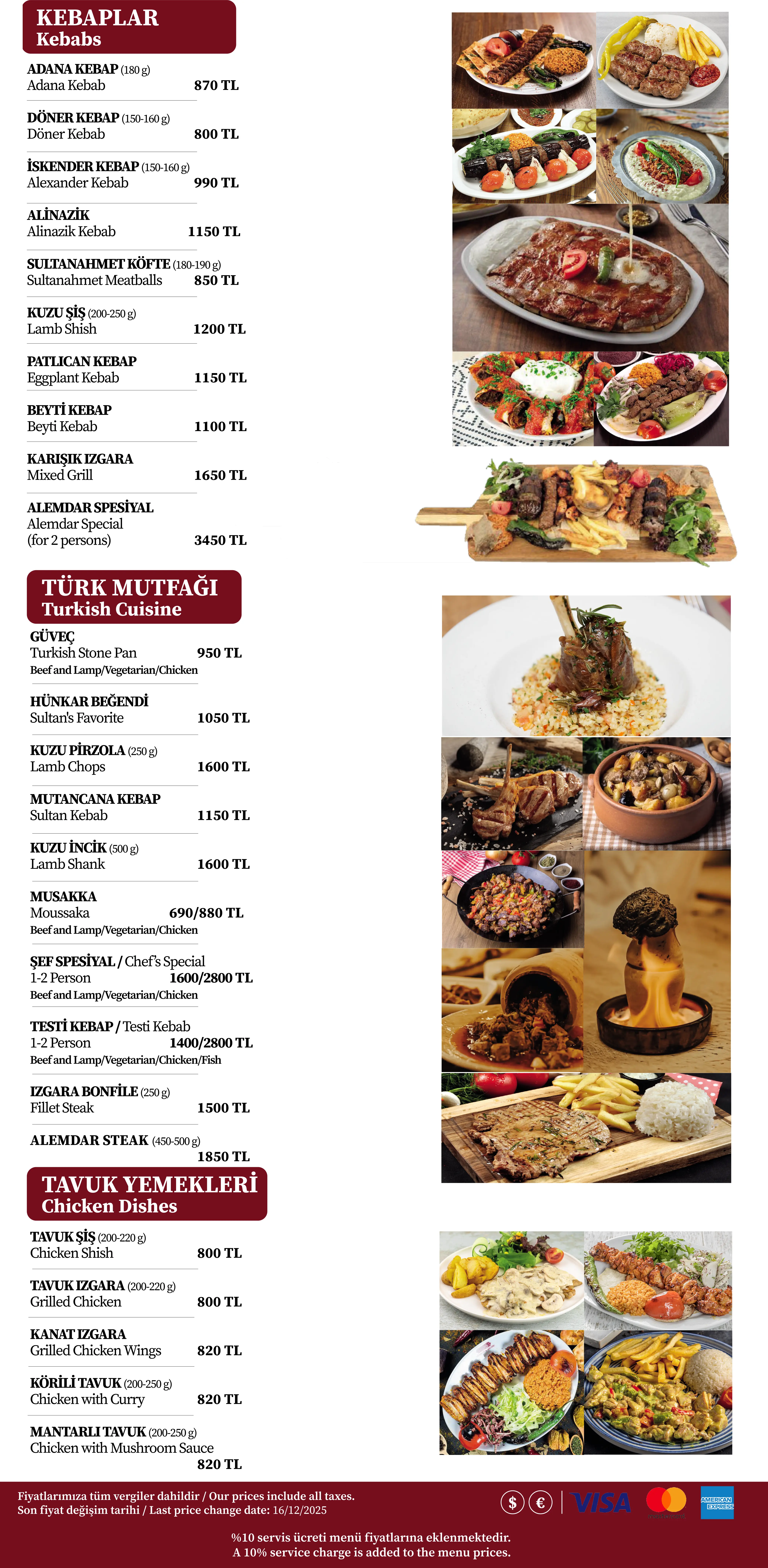Alemdar Restaurant Menü 2
